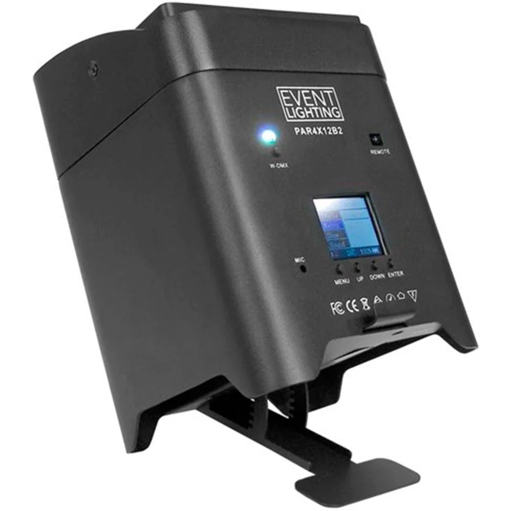 Event Lighting PAR4X12B2 Indoor Battery Uplight Par 4x12W RGBWAUV LEDs - Image 3