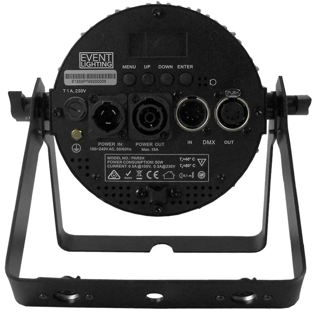 Event Lighting PAR5H LED 5x12W RGBWAU Pro Par - Image 2