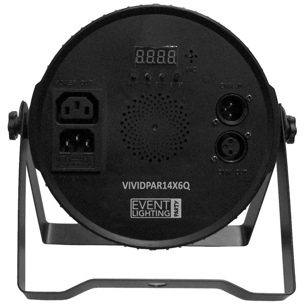 Event Lighting Party VIVIDPAR14X6Q Vivid Series LED Par w/ 14 x 6w RGBW LEDs - Image 2