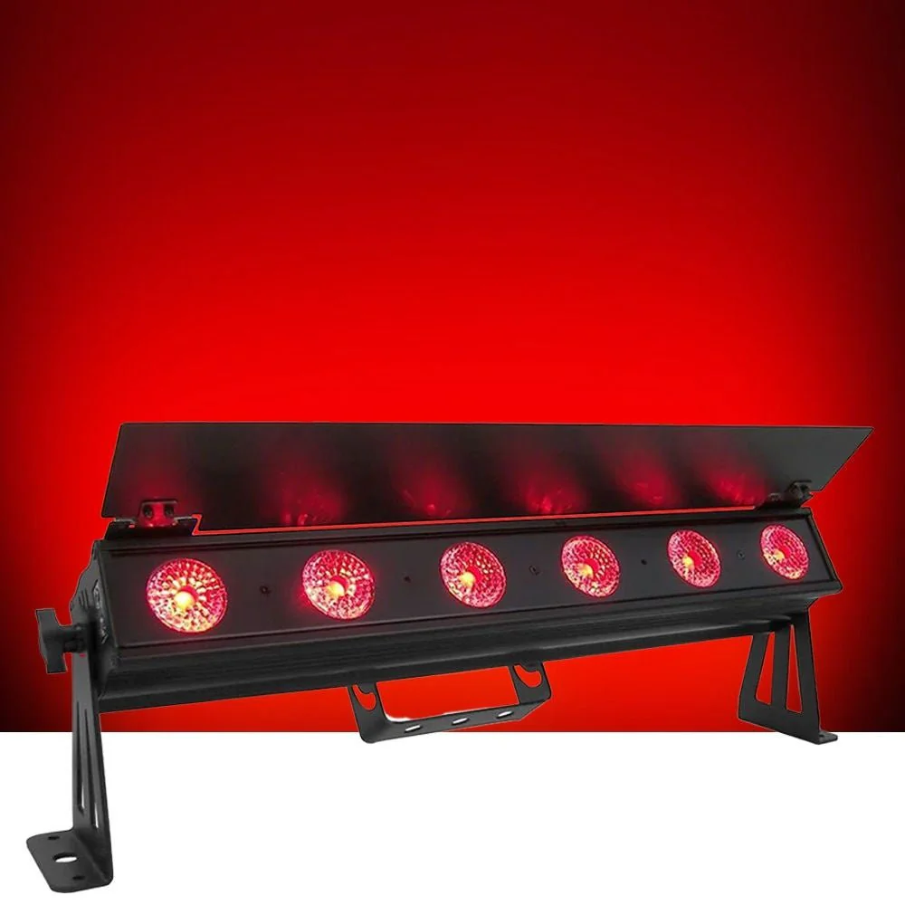 Event Lighting PIXBAR6H LED Pixel Bar 6 x 12W RGBWAU w/ Barndoor & Frost Filter