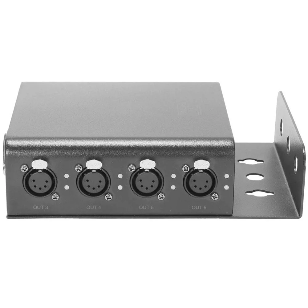 Event Lighting SPLIT6 6-Way Splitter w/ 5-Pin XLR In/Thru & 6 Outputs True1 In/Out - Image 4