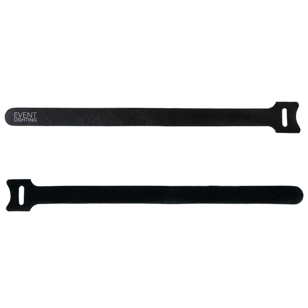 Event Lighting VT50H Heavy Duty Velcro Ties 50-Pack 18mm x 300mm (Black)