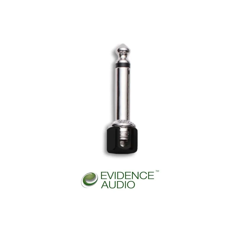 Evidence Audio SiS Plug Angled Solderless 1/4" TS Plug Black Single