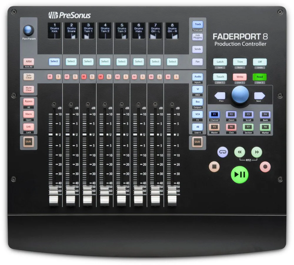 PreSonus FADERPORT8 DAW Controller w/ 8 Ch Motorised Faders