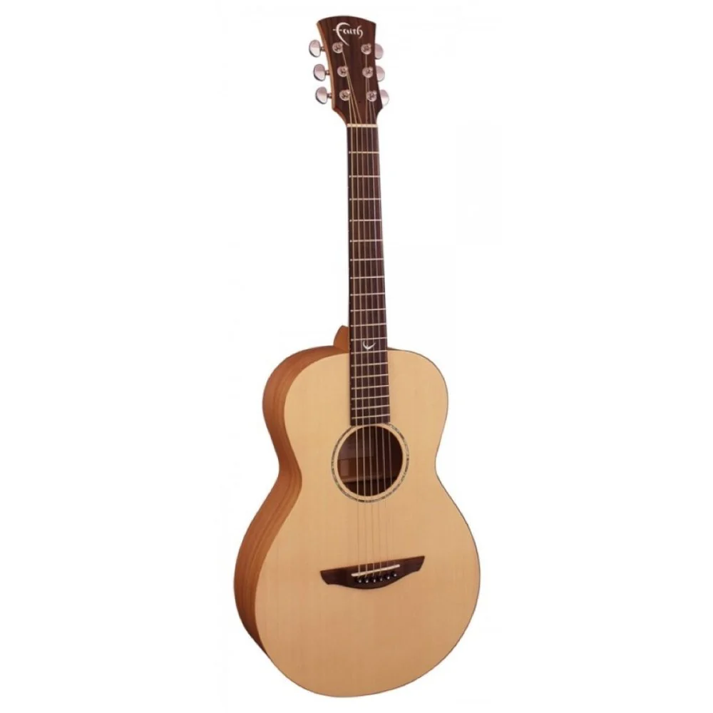 Faith Guitars Naked Series Mini Mercury All Solid Acoustic Palour Gigbag FKM - Image 2