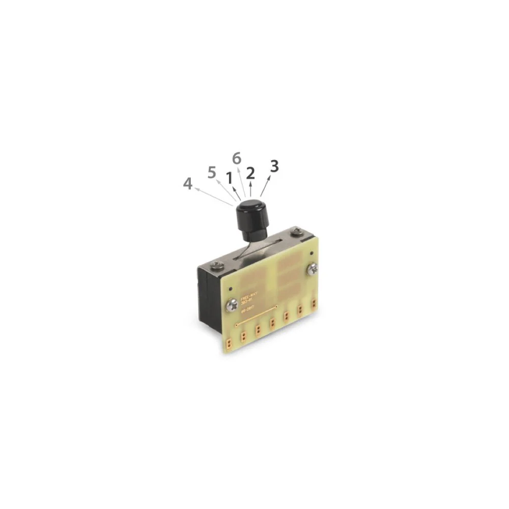 Free-Way Pickup Blade Switch 3+3 Position Multi Switch Fits Telecaster® Style Guitars - Image 3