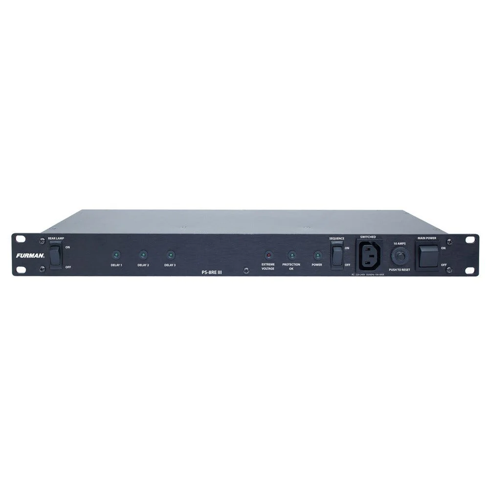 FURMAN PS-8REIII Power Sequencer & Conditioner 3x Delay Group & Remote Act