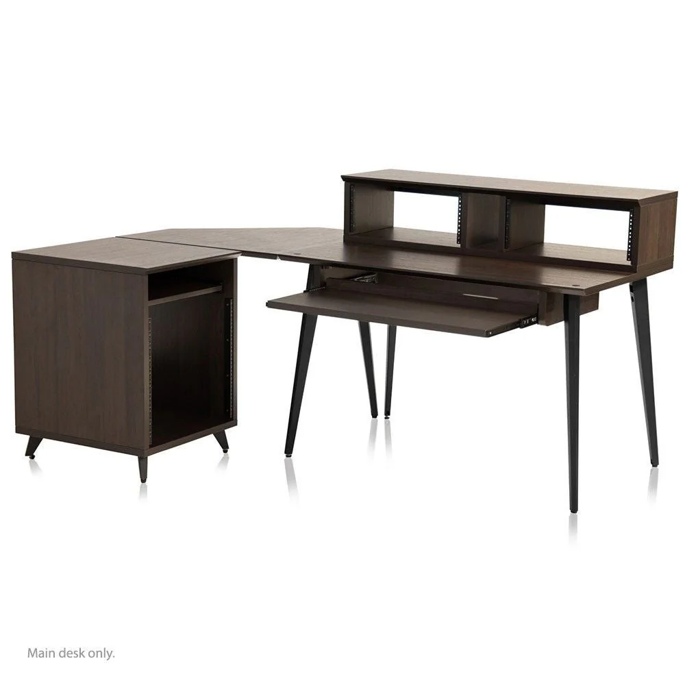 Gator Elite Series Studio Furniture Desk For Home Studio (Brown) - Image 4