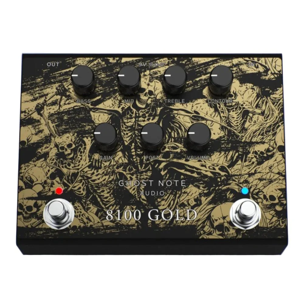Ghost Note Audio 8100 Gold Preamp Pedal based on Marshall Valvestate Amp