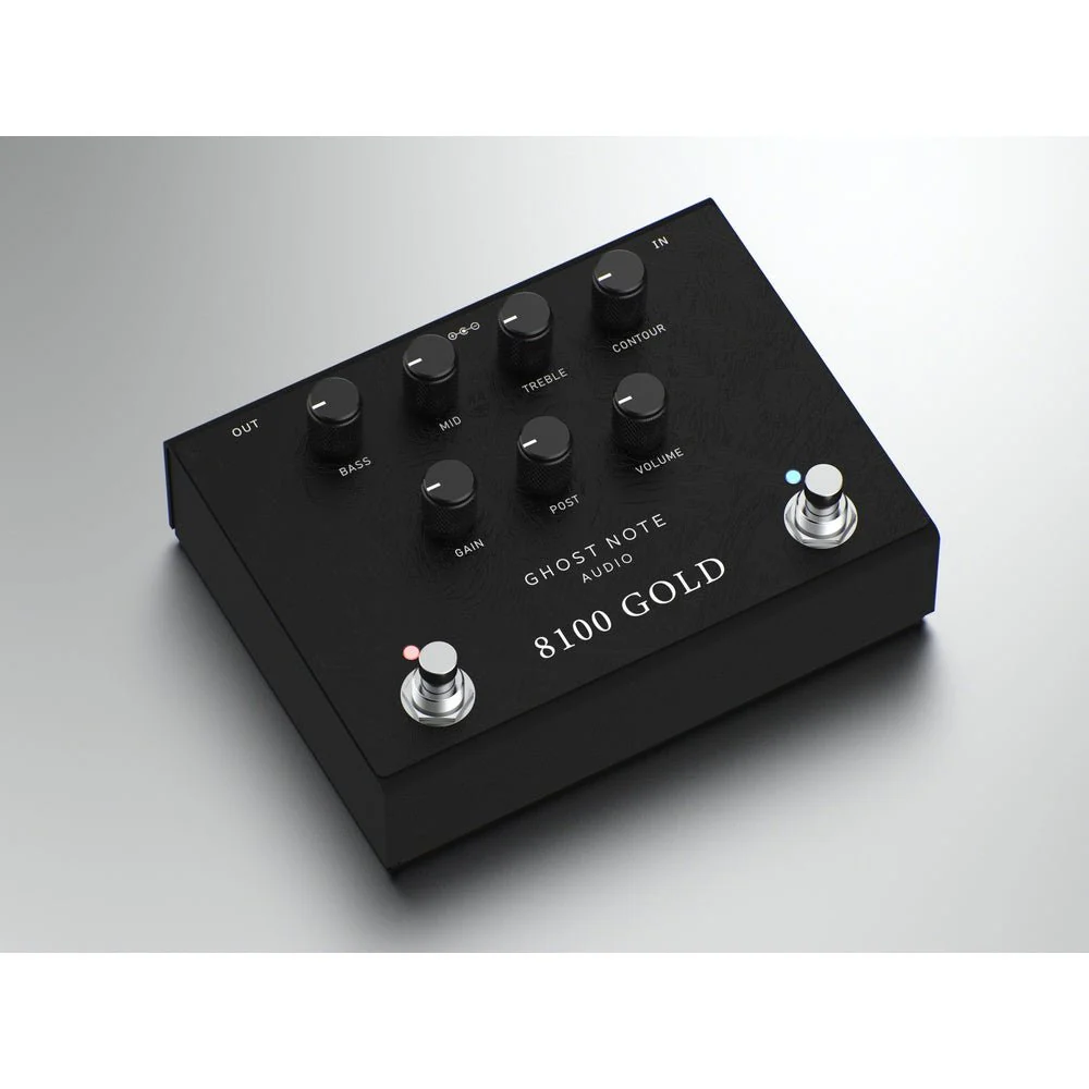 Ghost Note Audio 8100 Gold (Black ) Preamp Pedal based on Marshall Valvestate Amp - Image 2
