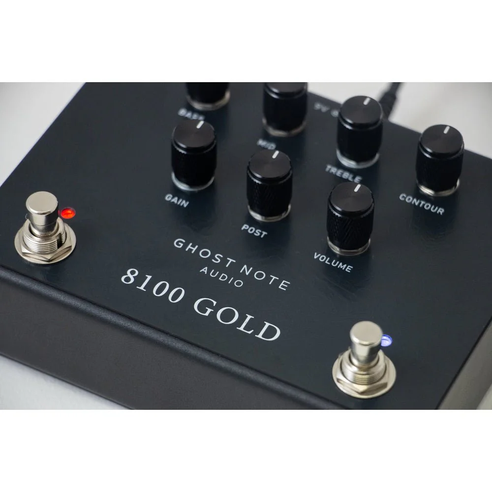 Ghost Note Audio 8100 Gold (Black ) Preamp Pedal based on Marshall Valvestate Amp - Image 4