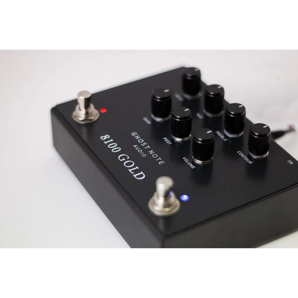 Ghost Note Audio 8100 Gold (Black ) Preamp Pedal based on Marshall Valvestate Amp - Image 5
