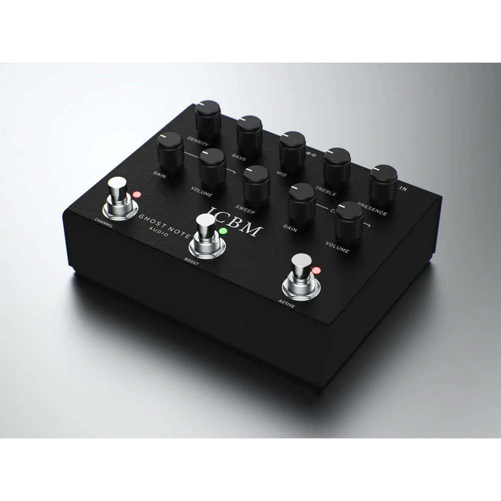 Ghost Note Audio ICBM (Black) Preamp Pedal based on Randall Warhead X2 Amp - Image 2