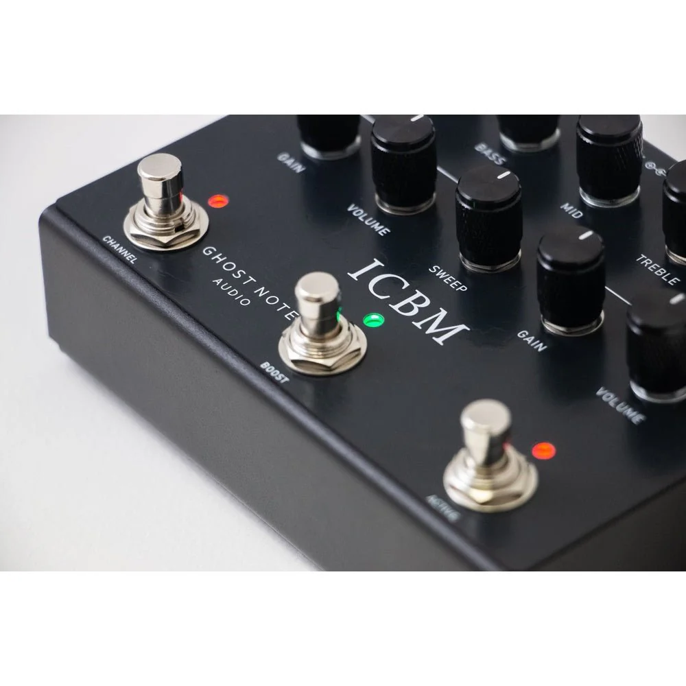 Ghost Note Audio ICBM (Black) Preamp Pedal based on Randall Warhead X2 Amp - Image 4