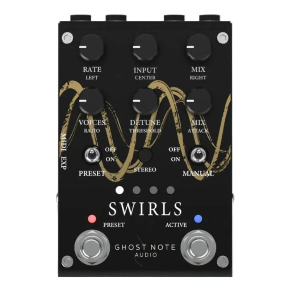 Ghost Note Audio Daedalus Effects SWIRLS Tri-Stereo Chorus + Pitch Shifter + VCA Compressor Pedal