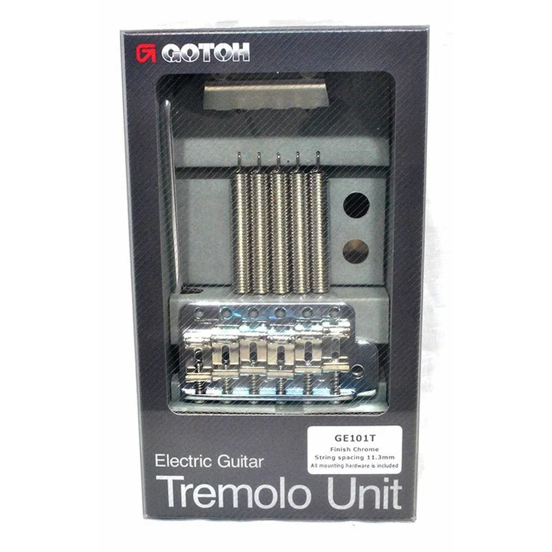 Gotoh GE101T Vintage 6-point Tremolo Bridge in Chrome Finish - Image 3