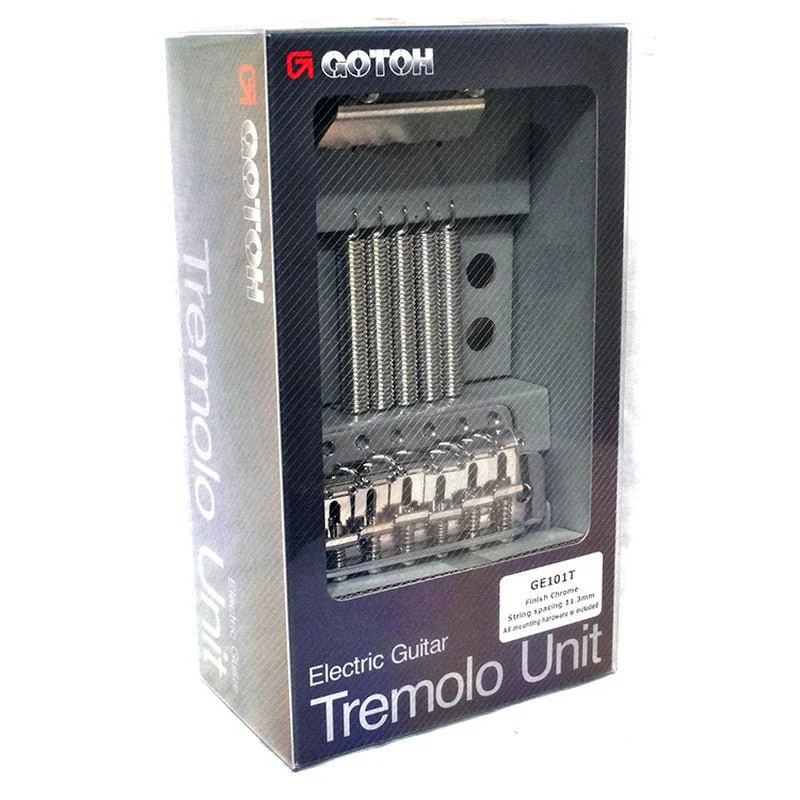 Gotoh GE101T Vintage 6-point Tremolo Bridge in Chrome Finish - Image 4
