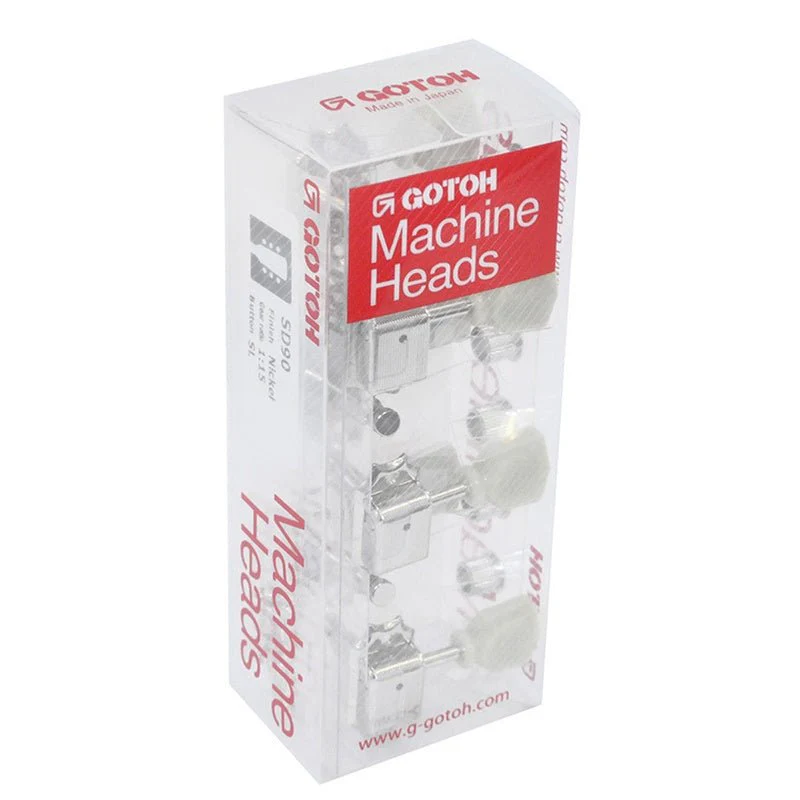 Gotoh SD90 Series Acoustic/Electric Tuning Machines in Nickel Finish (3+3) - Image 2