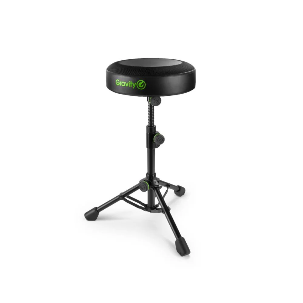 Gravity FDSEAT1 Round Musicians Stool Foldable Adjustable Height - Image 3