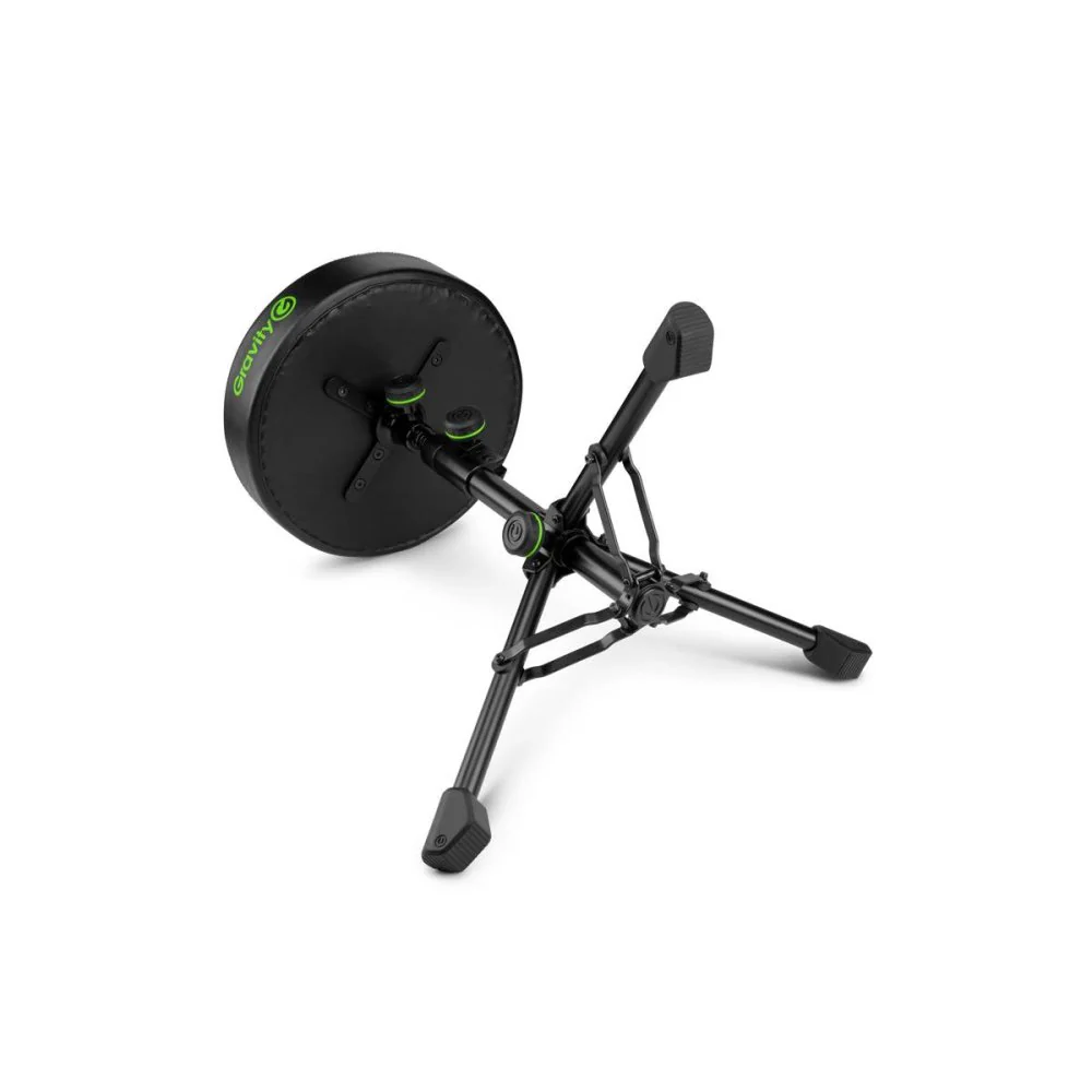 Gravity FDSEAT1 Round Musicians Stool Foldable Adjustable Height - Image 5