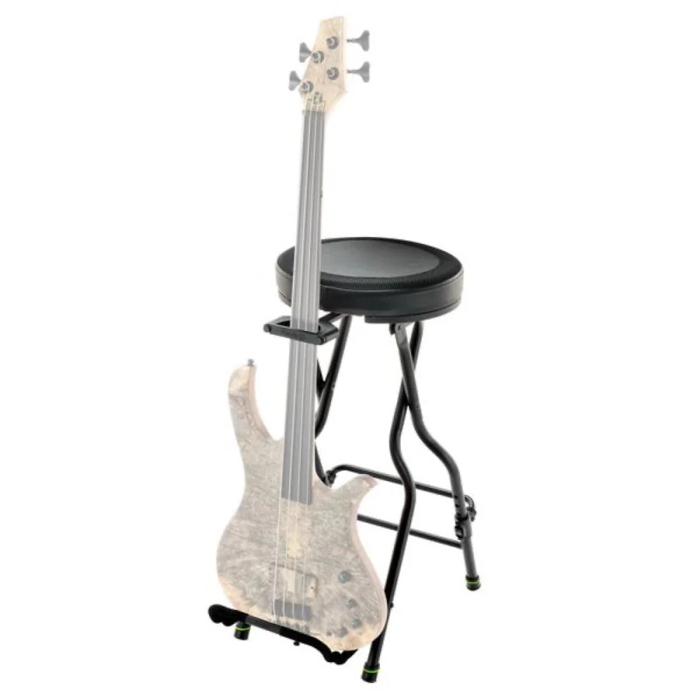 Gravity FGSEAT1 3-in-1 Musician Stool Seat w/ Built-In Guitar Stand - Image 3