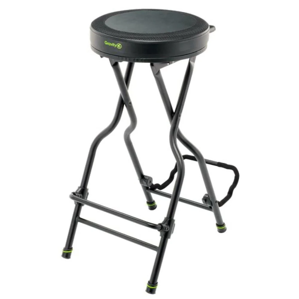 Gravity FGSEAT1 3-in-1 Musician Stool Seat w/ Built-In Guitar Stand - Image 4