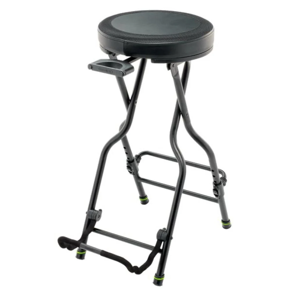 Gravity FGSEAT1 3-in-1 Musician Stool Seat w/ Built-In Guitar Stand - Image 5