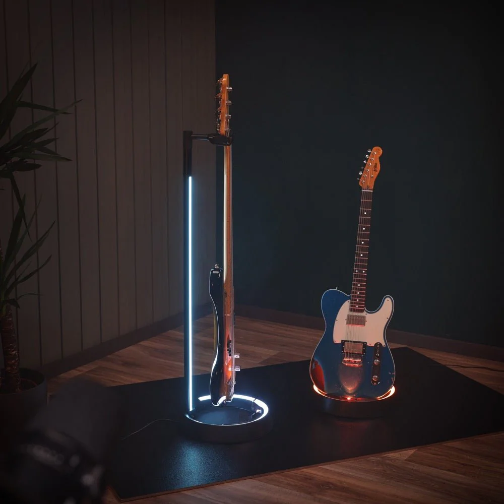 Gravity GGSLS01NHB Glow Guitar Stand w/ Neck Hug & LED Light - Image 16