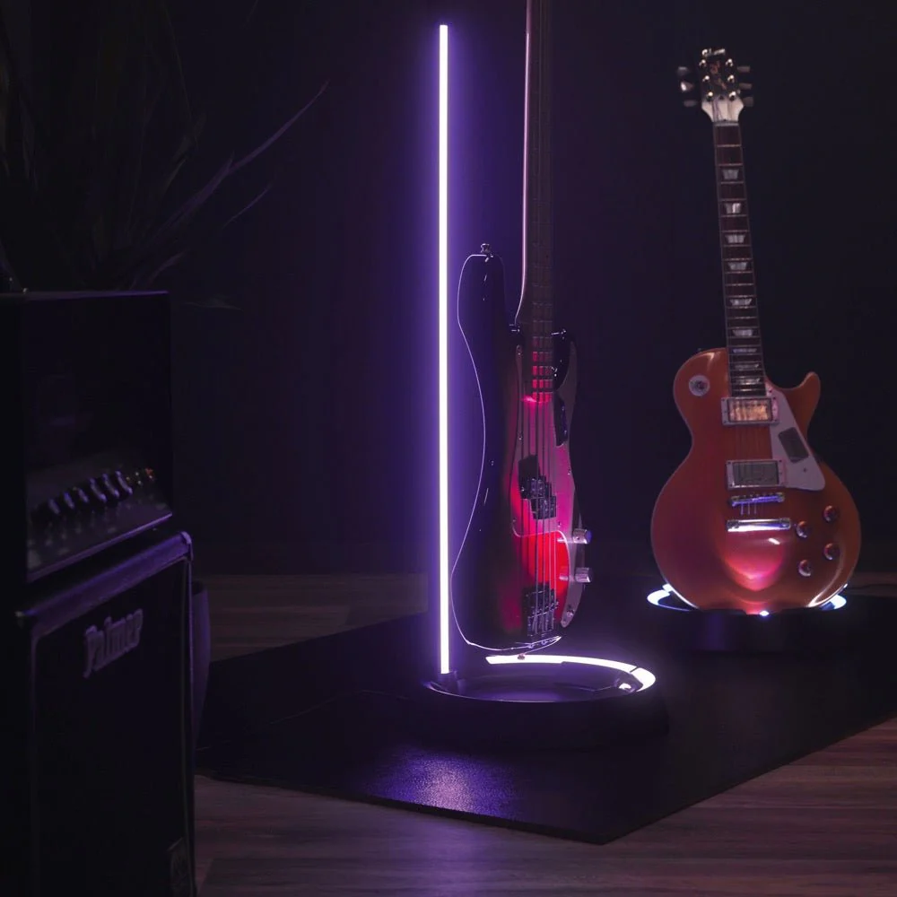 Gravity GGSLS01NHB Glow Guitar Stand w/ Neck Hug & LED Light - Image 17