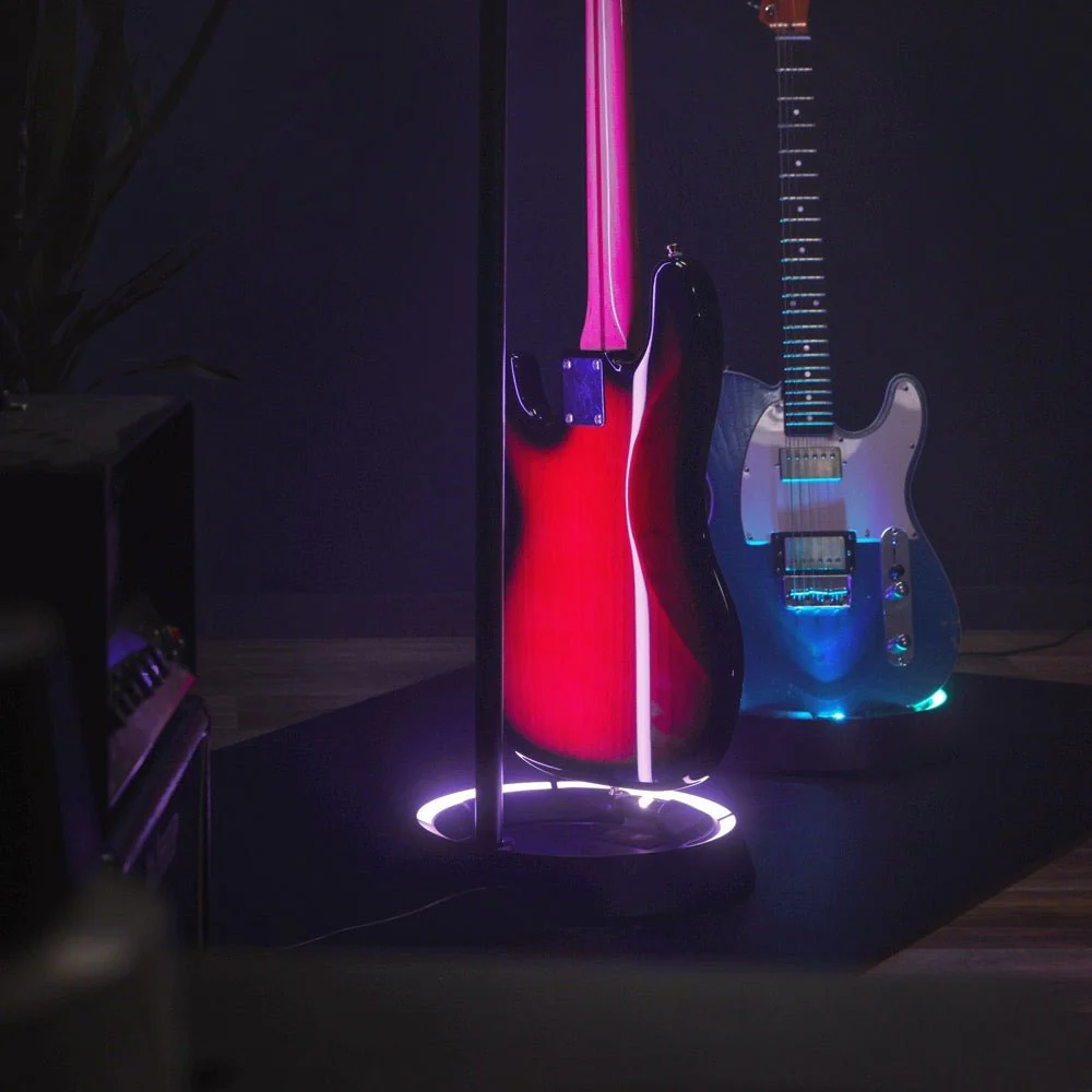 Gravity GGSLS01NHB Glow Guitar Stand w/ Neck Hug & LED Light - Image 18