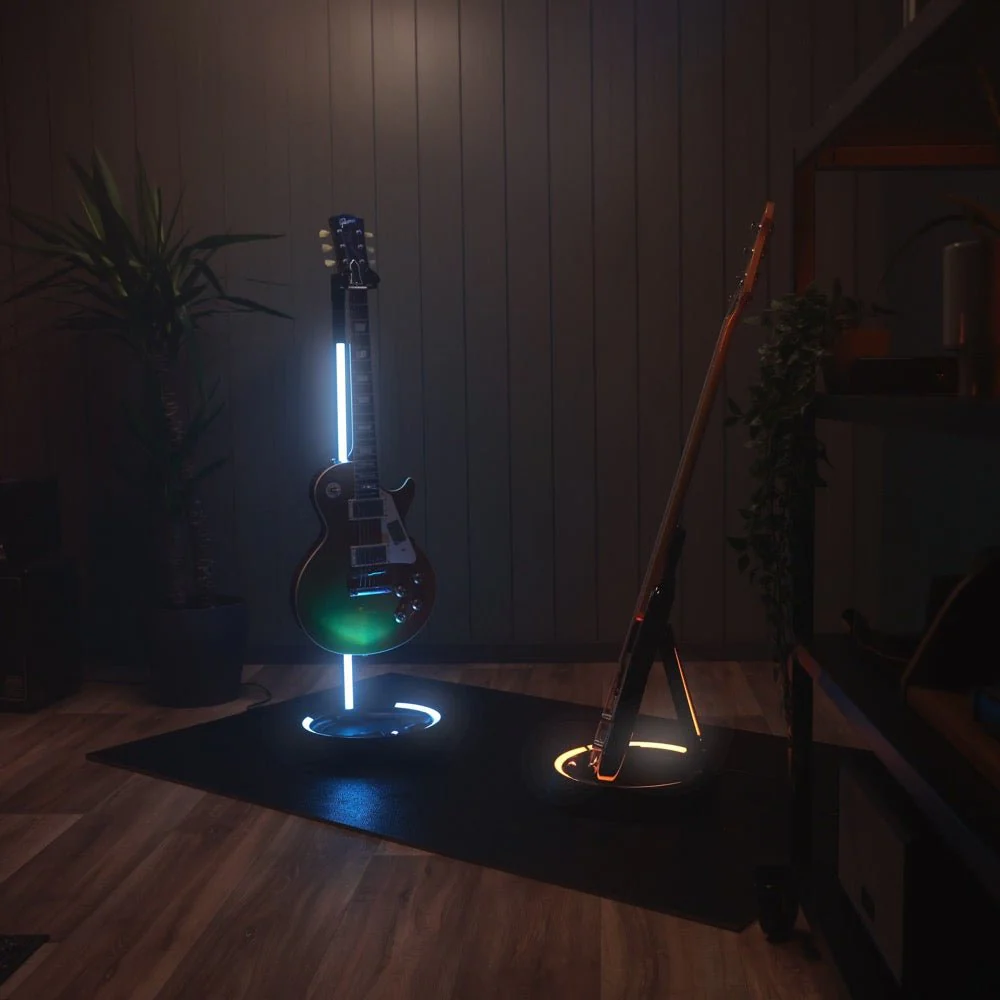 Gravity GGSLS01NHB Glow Guitar Stand w/ Neck Hug & LED Light - Image 19