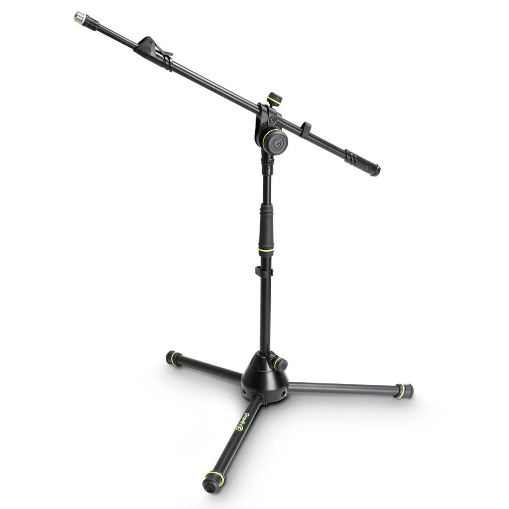 Gravity MS4222B Short Microphone Stand Folding Tripod Base 2-Point Adjustment Telescoping Boom - Image 2