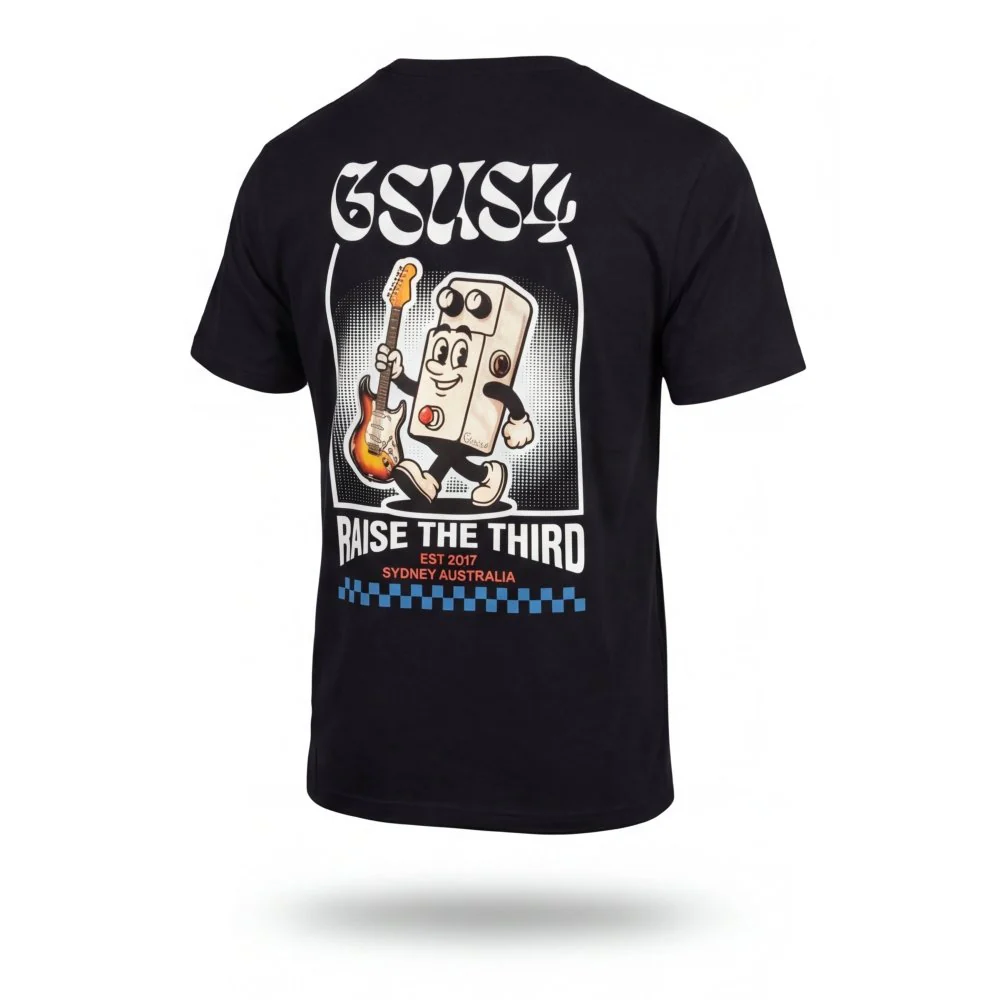 Gsus4 Merch T-Shirt "Raise The Third" Mascot Black CLEARANCE