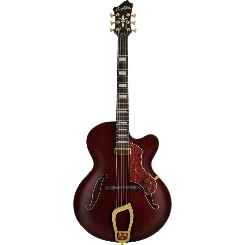 Hagstrom HL550 Hollow Body Guitar in Natural Mahogany Gloss