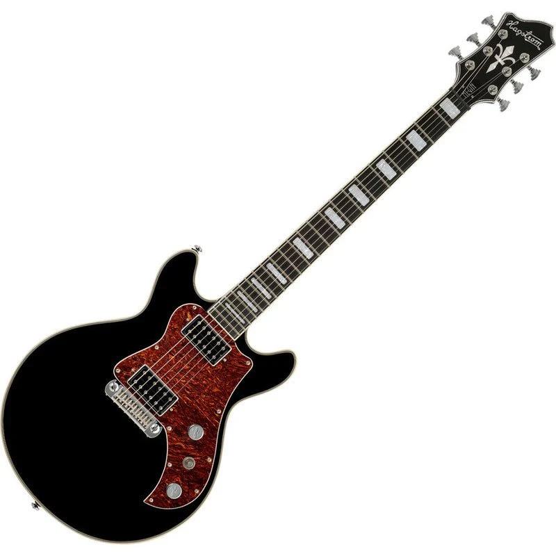 Hagstrom Megin Electric Guitar in Black Gloss - Image 3