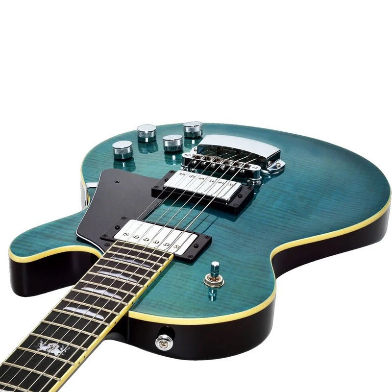 Hagstrom New Generation Super Swede Guitar in Fall Sky Gloss - Image 7