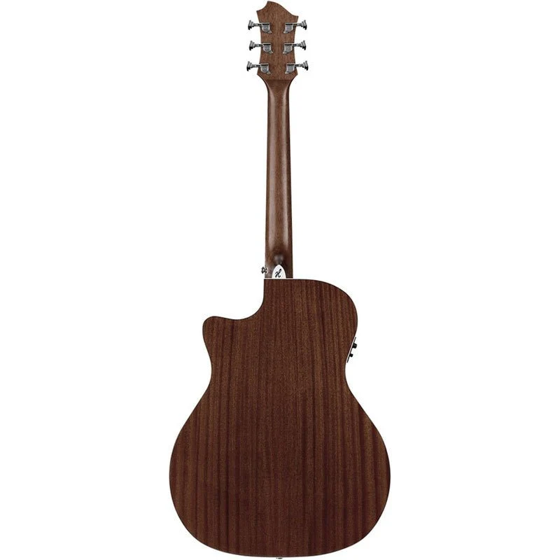 Hagstrom Siljan II Series Grand Auditorium AC/EL Guitar with Cutaway in Natural - Image 2