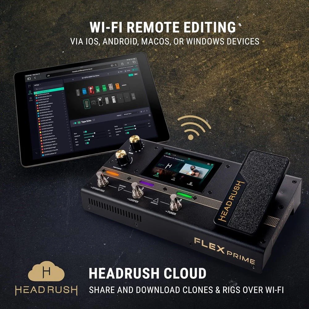 Headrush FLEX PRIME Compact Multi FX Processor w/ 4" Touchscreen & WiFi / Bluetooth - Image 3