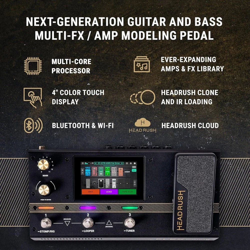 Headrush FLEX PRIME Compact Multi FX Processor w/ 4" Touchscreen & WiFi / Bluetooth - Image 5