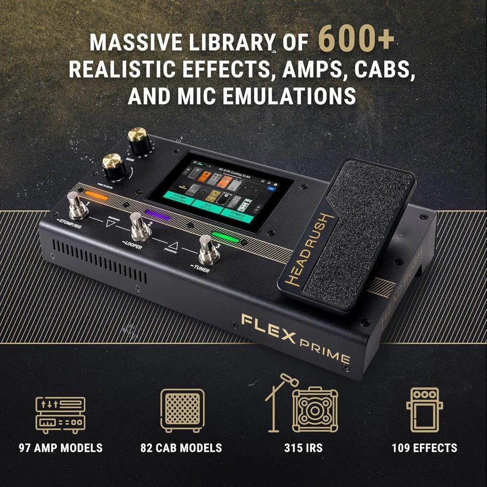 Headrush FLEX PRIME Compact Multi FX Processor w/ 4" Touchscreen & WiFi / Bluetooth - Image 7
