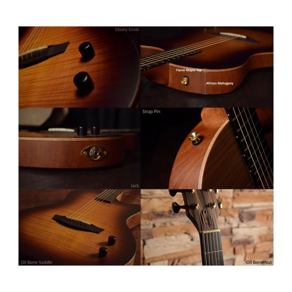 Healer Acoustic Custom Chamber Guitar HAC-1 SB - Image 7