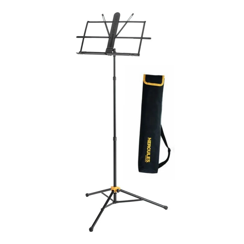 Hercules BS118BB 3-Section Music Stand w/ EZ Grip & Carry Bag