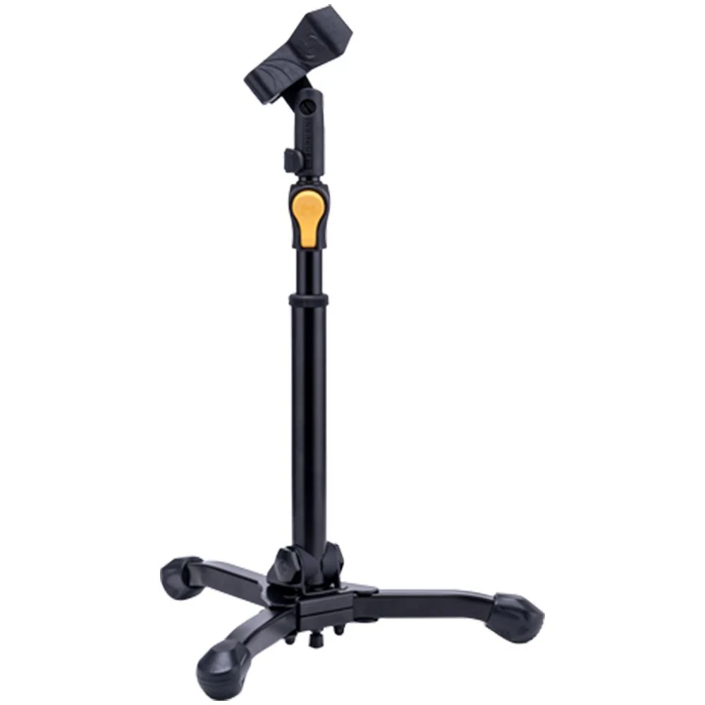 Hercules MS300B Plus Straight Short Tripod Mic Stand w/ EZ Mic Clip