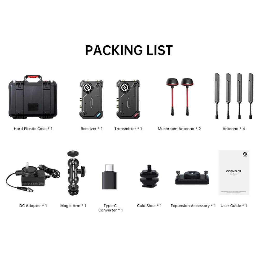 Hollyland COSMO C1 SET SDI/HDMI Wireless Video Transmission System 1TX + 1RX AU Stock - Image 12