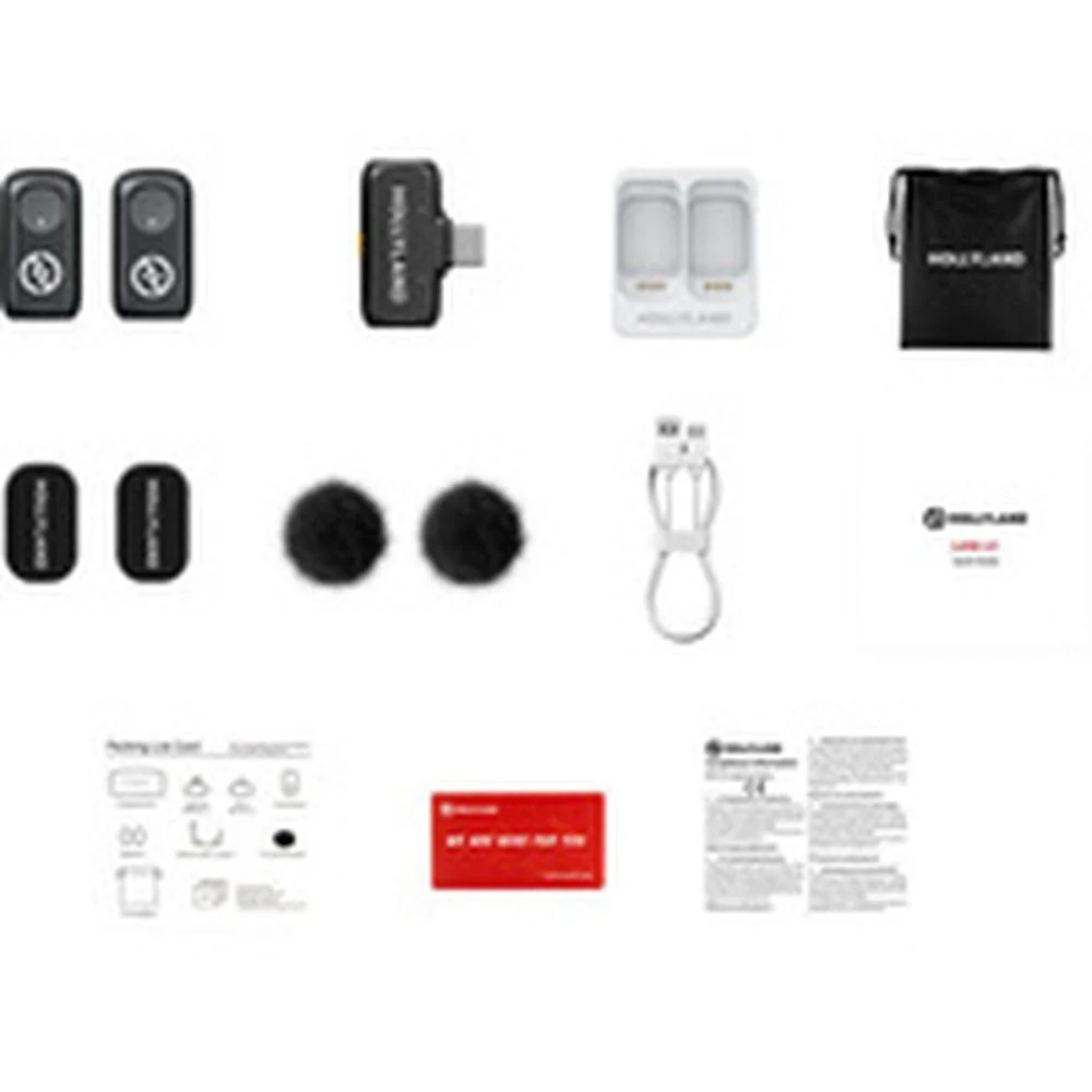 Hollyland Lark A1 Wireless Microphone Set with Charging Case and USB-C Connector - Image 3