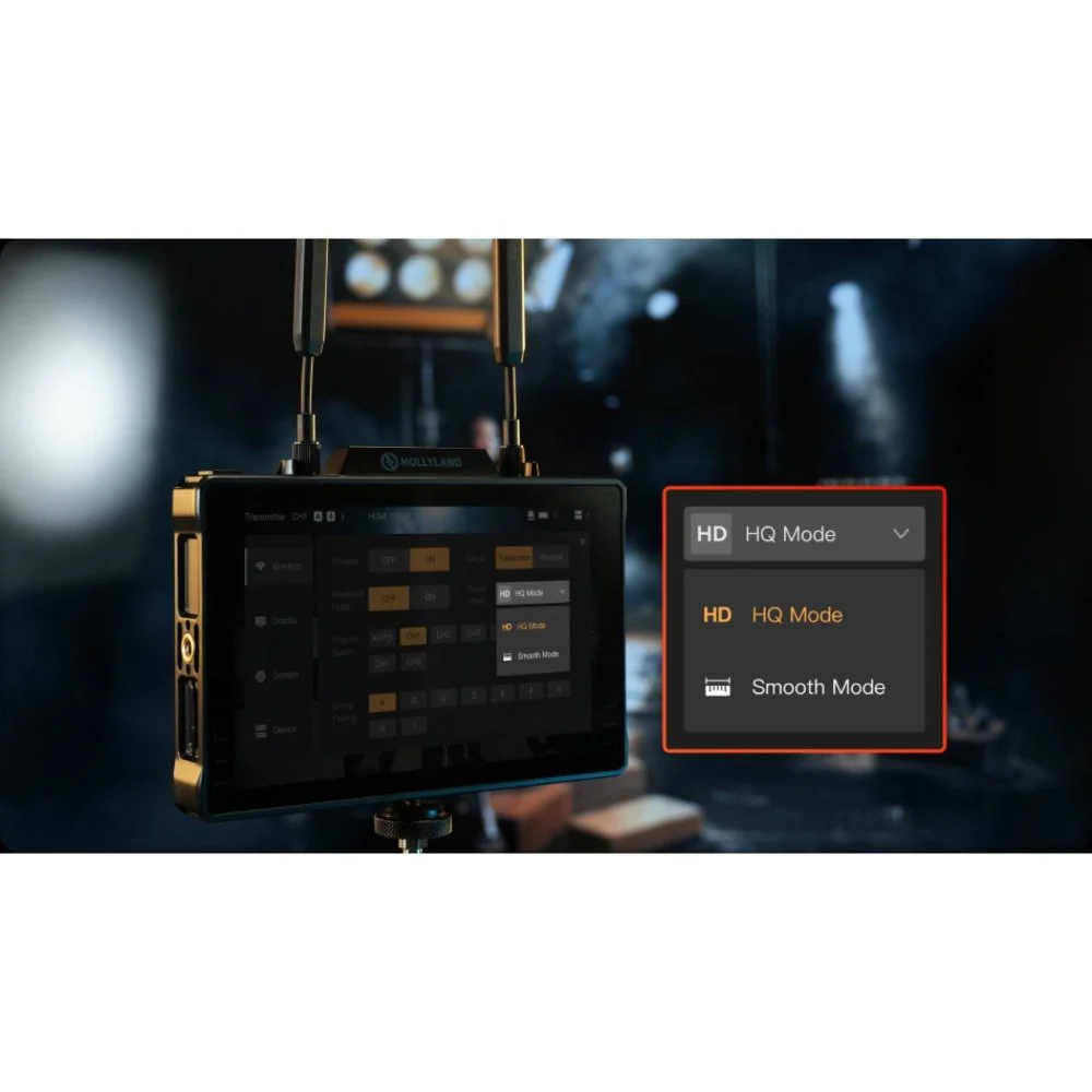 Hollyland Pyro 7 PAIR Kit All-In-One Wireless Transceiving 7" Monitor & Recorder HDMI & SDI - Image 14