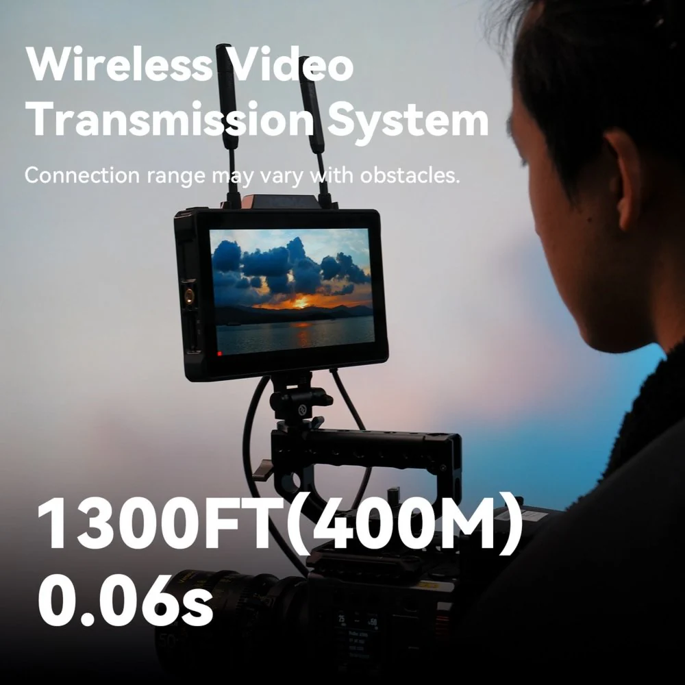 Hollyland Pyro 7 PAIR Kit All-In-One Wireless Transceiving 7" Monitor & Recorder HDMI & SDI - Image 6