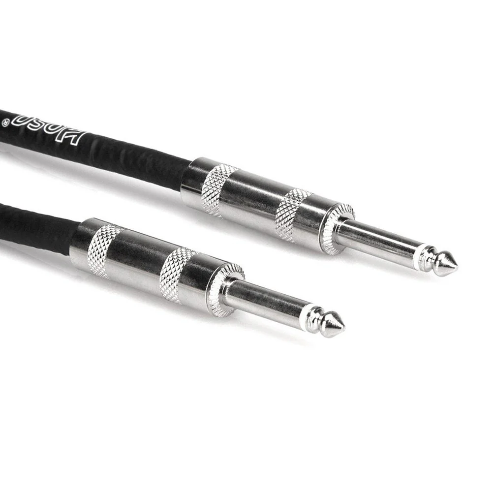 Hosa 3GT18C4 Cloth Guitar Cable Straight to Same 18 Ft / 5.5m Black Gold - Image 2