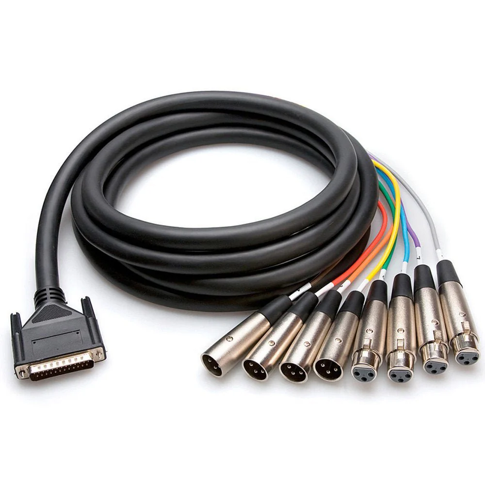 Hosa AES805Y AES/EBU Snake D-SUB DB25 to 4x XLRm & 4x XLRf 5M - Image 3
