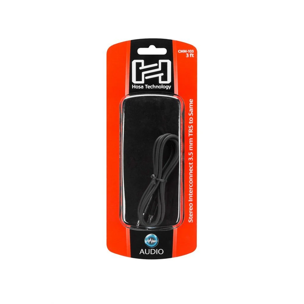Hosa CMM103 Stereo Interconnect 3.5mm TRS To Same 3 Ft / 0.9m - Image 5